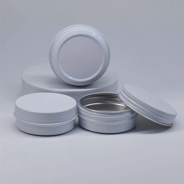 5ml White Aluminum Box With Cap