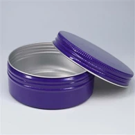 Tarro de aluminio morado de 5 ml con tapa